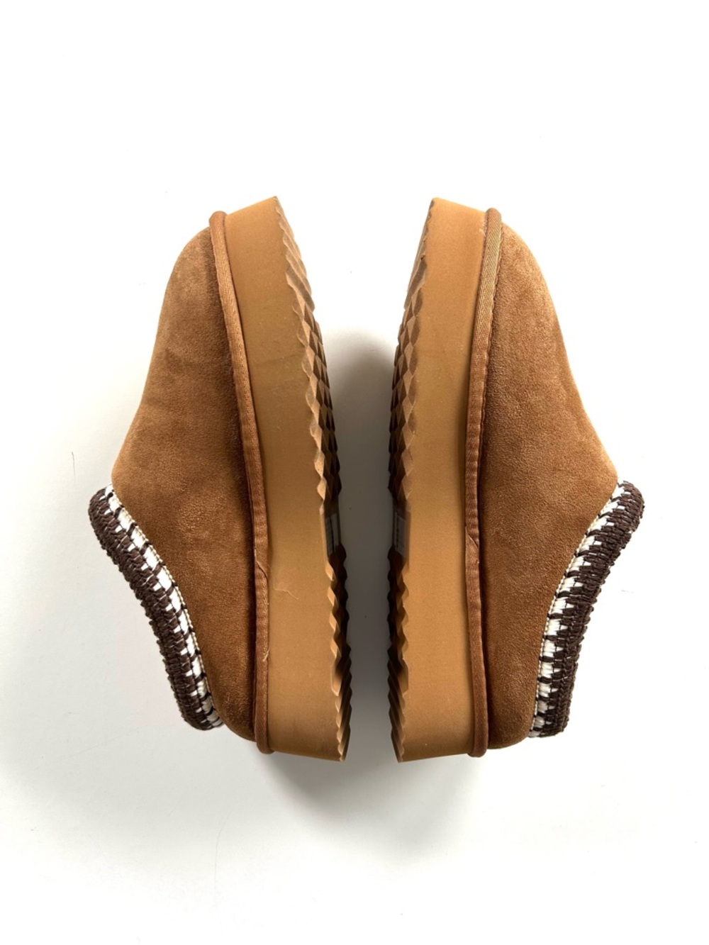 Steve Madden Selena Brown Chestnut Suede Faux Fur Lined Slip-On Mule Slippers - Picture 5 of 10